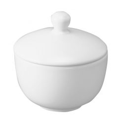 Whiteware Sugar Bowl 9cm