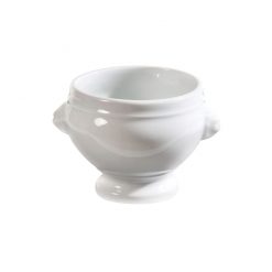 Classic Lions Head Soup Bowl White 25cl