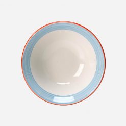 Rio Atlanta Bowl Stone Rim Blue 13.5cm