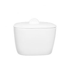 Alchemy White Bowl Square C/W Lid 13.6cm 61.9cl