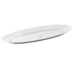 Fish Plate Oval White 58.5cm