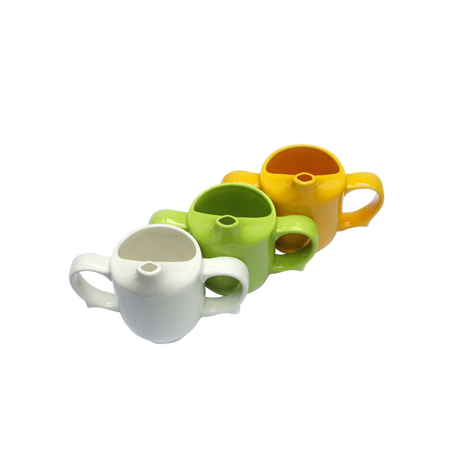 Dignity 2 Handled Feeder Cup Green Ceramic 25cl 1 Dignity 2 Handled Feeder Cup Green Ceramic 25cl