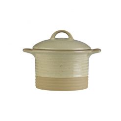 Igneous Casserole Dish Brown Stackable 34cl