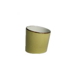 Terramesa Bowl Angled Tall Pot Olive 7.5cm