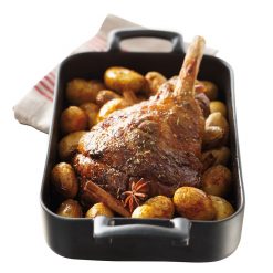 Belle Cuisine Roaster Oblong Black 26cm 1.7ltr