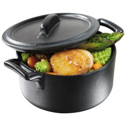 Belle Cuisine Casserole Dish C/W Lid Black 45cl