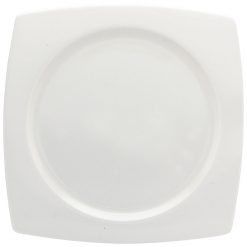 Glacier Square Plate - White 26cm