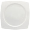 Glacier Square Plate - White 19cm