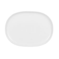 Moonstone Plate Oval White 35.5cm