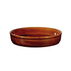 Rustics Mezze Dish Brown Stoneware 20cm