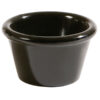 Plain Ramekin Black Melamine Round 12cl