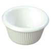 Fluted Ramekin White Melamine Round 12cl