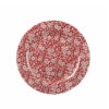 Vintage Cranberry Victorian Calico Plate 30.5cm