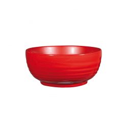 Rustic Red Glaze Ripple Bowl 74oz