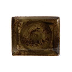 Steelite Craft Rectangular Two Plate Brown