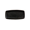 X Squared Black Oblong Plate 29.5x14.3cm