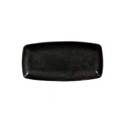 X Squared Black Oblong Plate 29.5x14.3cm