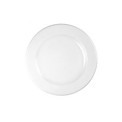 Profile Footed Plate White 23.4cm