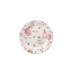 Vintage Cranberry Rose Chintz Plate 16.5cm