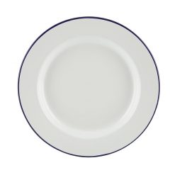 Enamel Plate White 26cm