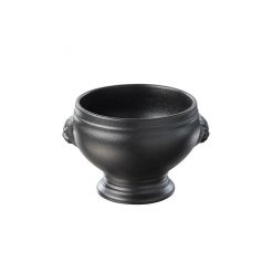 French Black Lions Head Soup Bowl 11cm 45cl