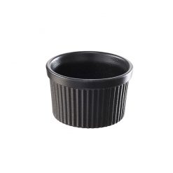 French Black Ramekin 8.2 x 5.2cm 16cl