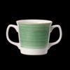 Freedom Double Handled Mug Green 10oz 28.5cl