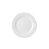 Bamboo Footed Plate White 9.125 inch 23.4cm