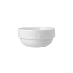 Bamboo Stacking Bowl White 14oz 40cl