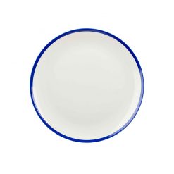 Retro Blue Coupe Plate 10.25 inch 26cm