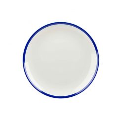 Retro Blue Coupe Plate 8.6 inch 21.8cm