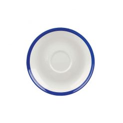 Retro Blue Small Coupe Saucer 4.75 inch 12.1cm