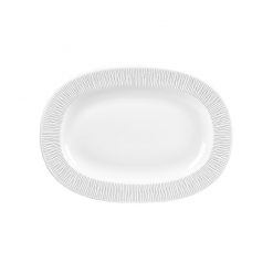 Bamboo Rimmed Oval Dish 33cm 13 inch