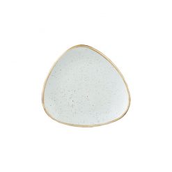 Stonecast Duck Egg Blue Triangle Plate 22.9cm