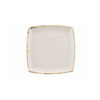 Stonecast White Deep Square Plate 10.25 inch
