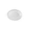 Orb Bamboo Oval Plate 34.6 x 26.3 x 5cm White
