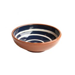 Tapas Bowl Blue with Cream Swirl 12cm