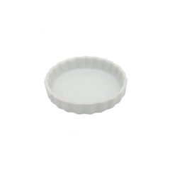 Superwhite Mini Flan Dish - Dia 8X1.5cmH