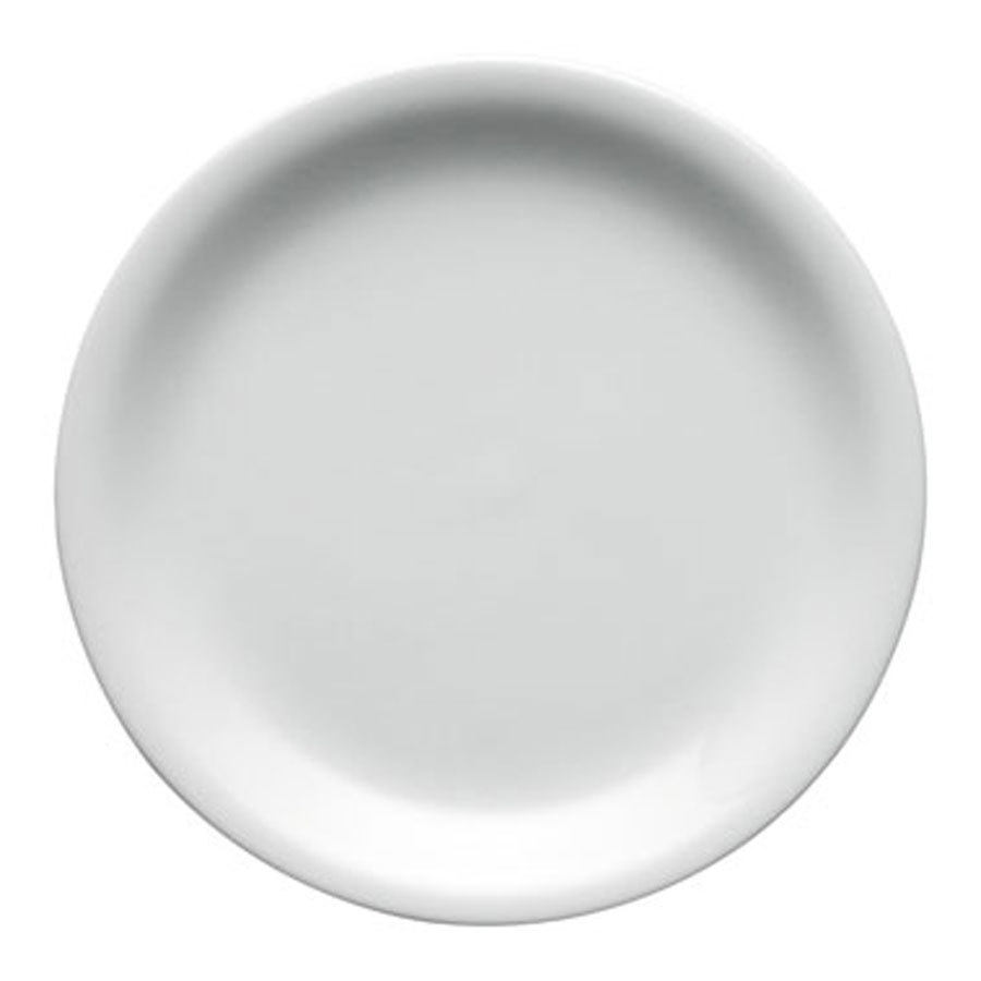 Superwhite Plate Narrow Rim 24cm 9 Superwhite Plate Narrow Rim 24cm 9.5 inch