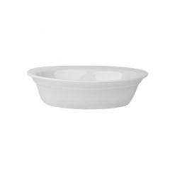 Superwhite Oval Pie Dish 17.5cm Lipped