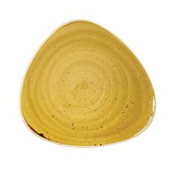 Mustard Seed Yellow Triangle Plate 31.1cm