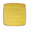 Mustard Seed Yellow Deep Square Plate 26.8cm