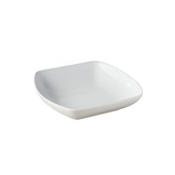Club Square Plate Deep 20.4cm White