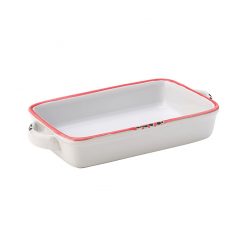 Avebury Red Large Rectangular Dish 8.5 inch 22cm