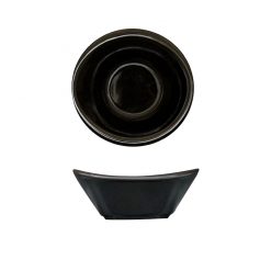 Crème Noir Miniatures Curved Bowl 8.5 x 3.5cm