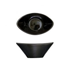 Crème Noir Miniature Conical Bowl 10.7 x 6.3 x 4.4cm