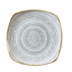Studio Prints Stone Grey Square Plate 10inch