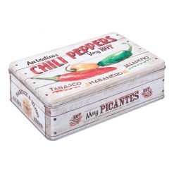 Retro Chilli Box 9 x 6.25inch 23 x 16cm H:7cm