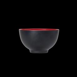 Karma Black & Red Two-Tone Bowl 4 1/4 x 2 5/8 Inch
