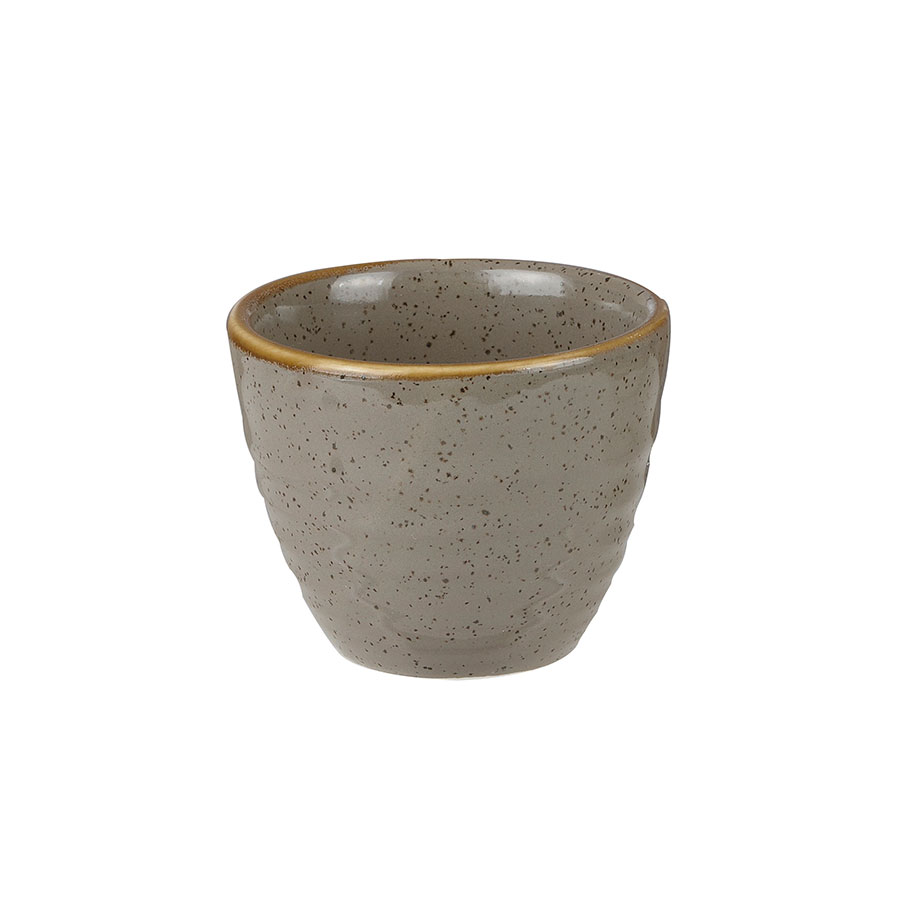 Stonecast Peppercorn Grey Ripple Dip Pot 1 Stonecast Peppercorn Grey Ripple Dip Pot